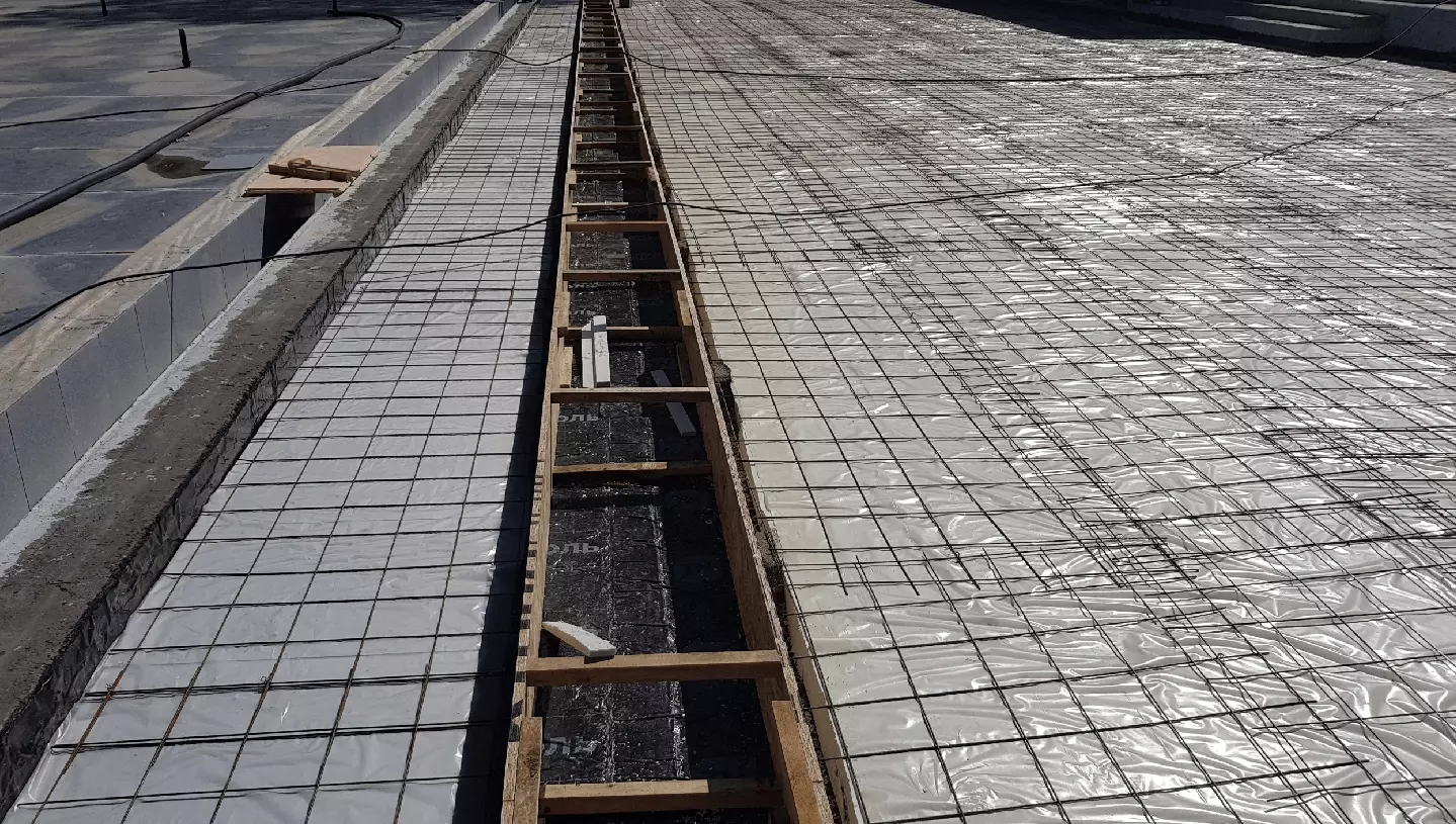 Эксплуатируемая кровля - паркинг «Казах Мыс»